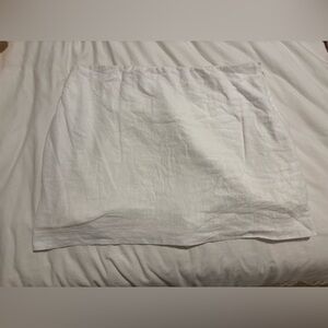 Abercrombie & Fitch Linen White Mini Skirt